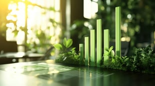 Graphique vert qui ressemble à des plantes