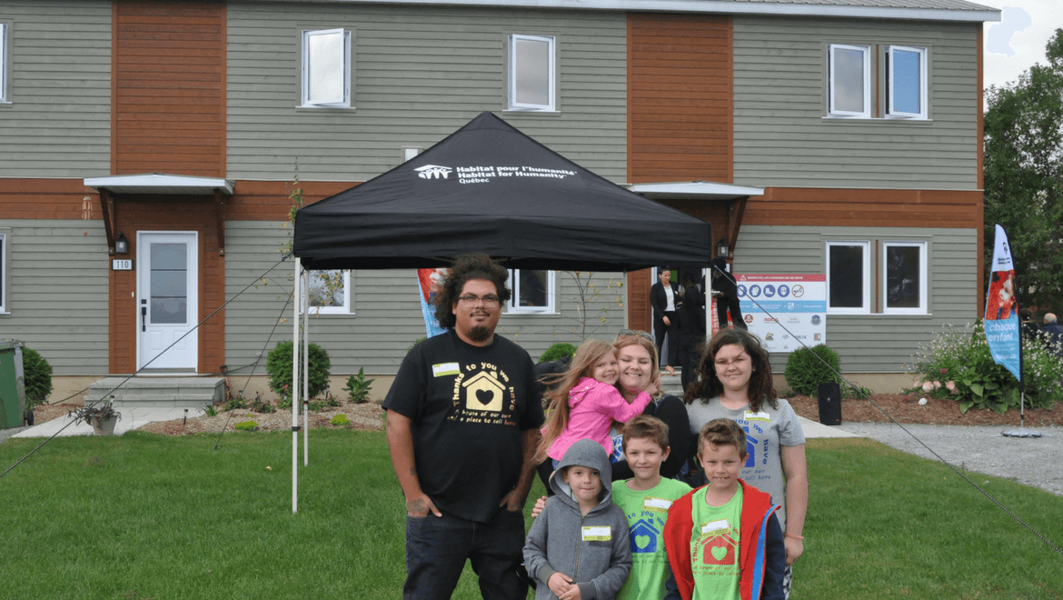 Habitat for humanity family and STANDARD