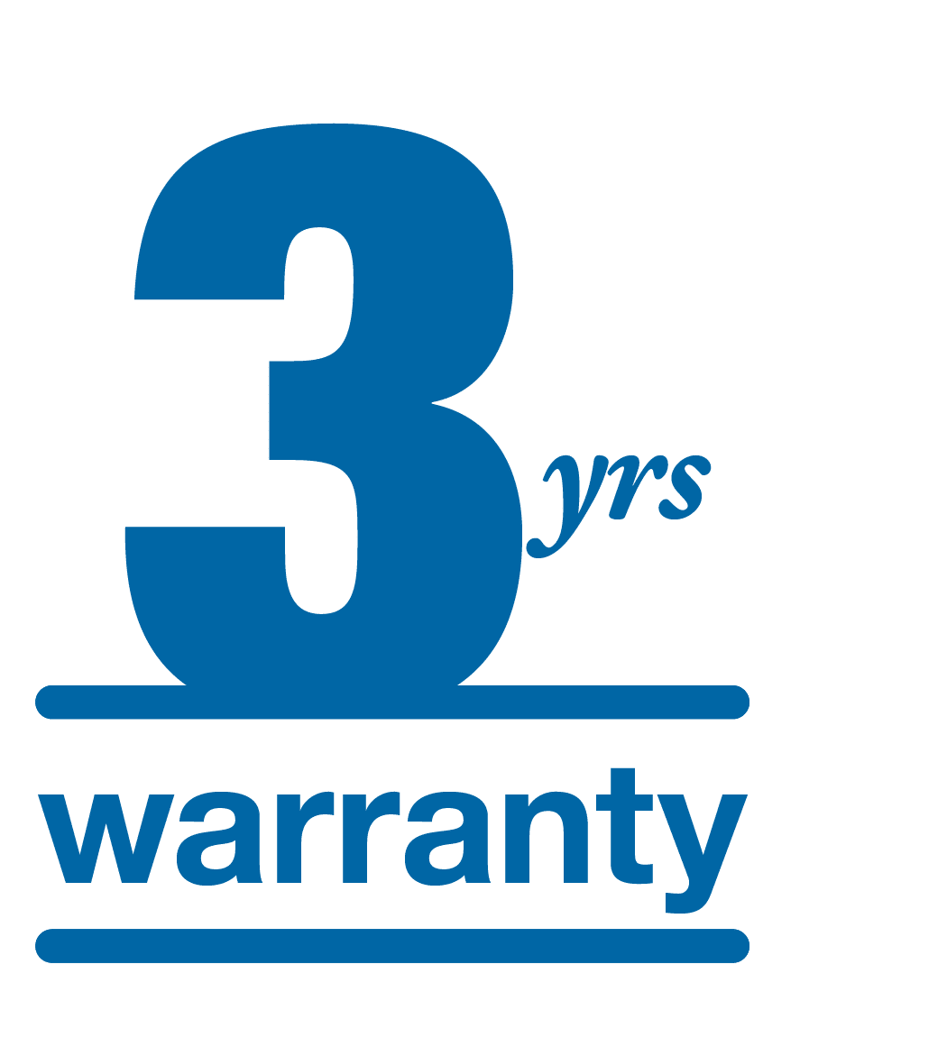3 Year Warranty