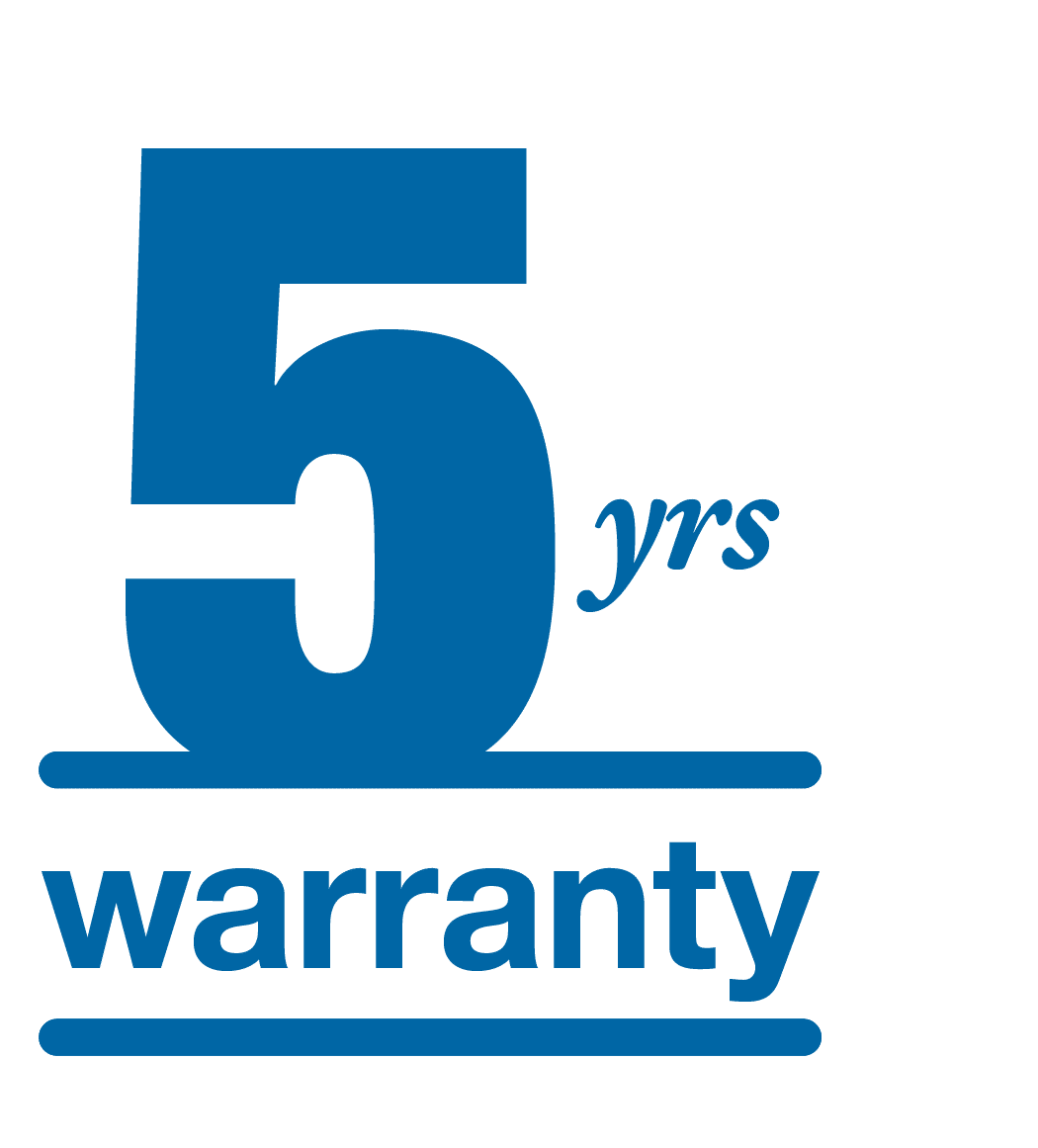 5 Year Warranty