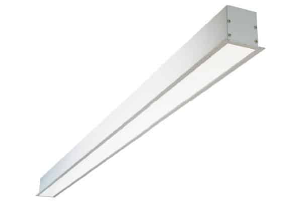 L3KOU Normally ON emergency remote architectural linear recessed continuous row luminaire